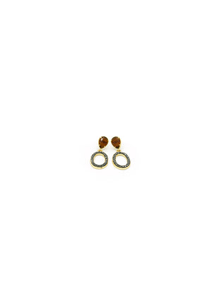 Boucles d'Oreilles "Harmony" Marron