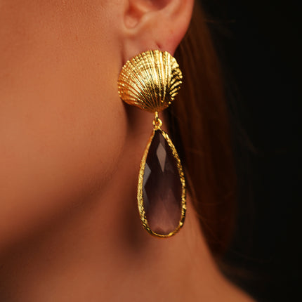 Boucles d'Oreille "Whimsy" Violette