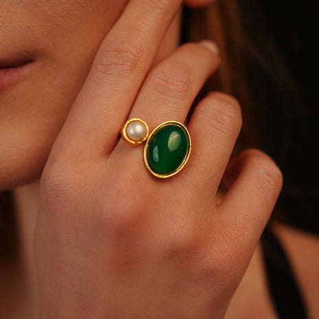 Bague "Celestia" Verte