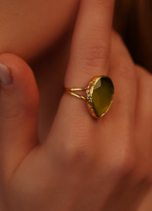 Bague "Little Luminary" Verte