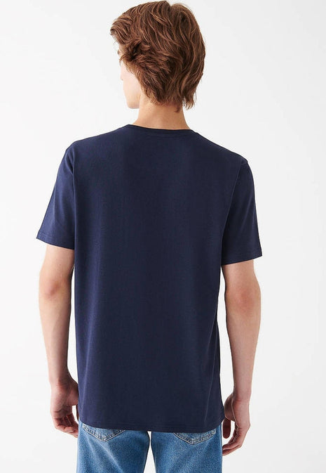 T-shirt MAVI Bleu à Imprimé Graphique "BEAT" Pour Homme