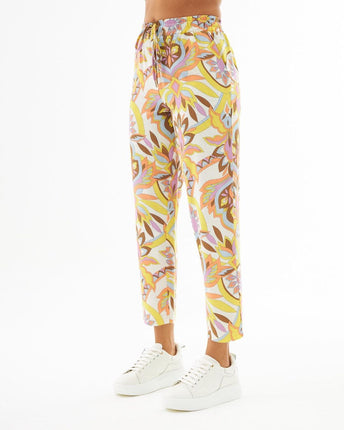 Pantalon Imprimé Floral Éclatant