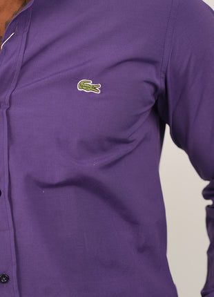 Chemise Lacoste Pourpre Pour Hommes