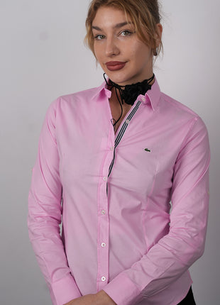 Chemise Lacoste Classique Pour Femmes-Rose