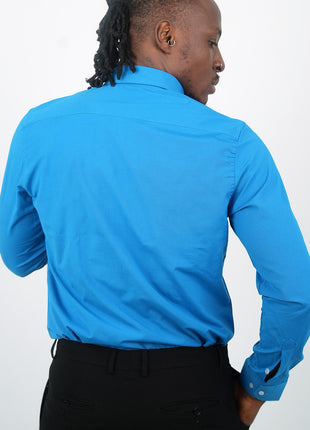 Chemise Lacoste "Bleu Vibrant" Pour Hommes