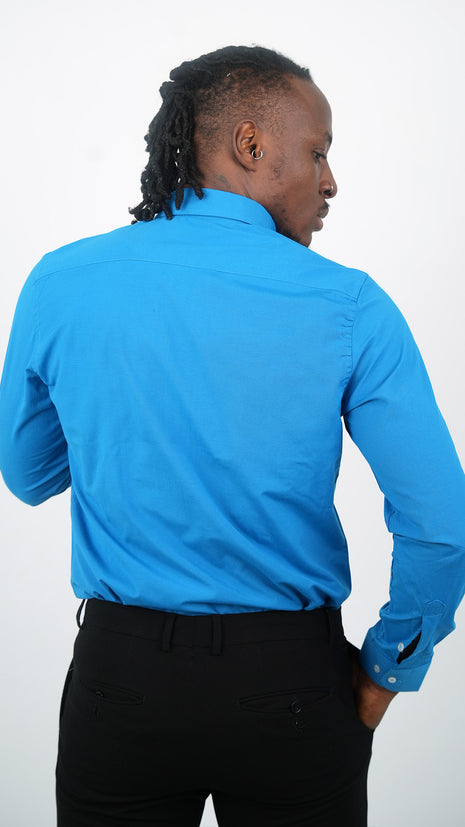 Chemise Lacoste "Bleu Vibrant" Pour Hommes