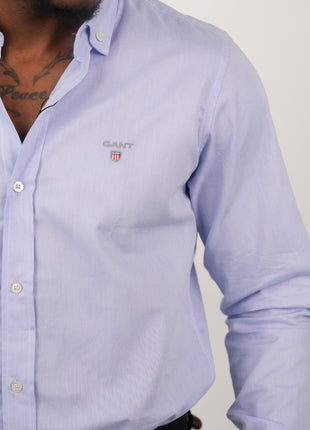 Chemise Gant Lilas Classique Pour Hommes