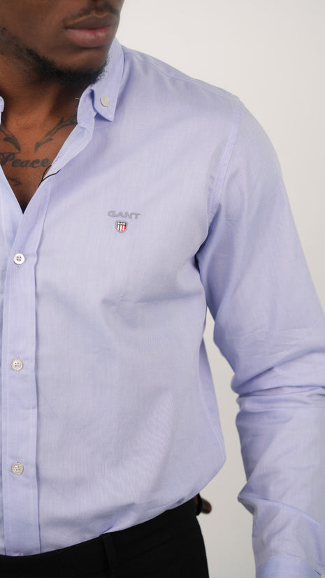 Chemise Gant Lilas Classique Pour Hommes