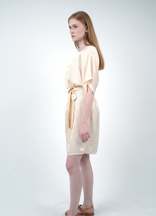 Robe Tunique Texturée-Beige