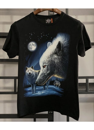 T-Shirt Noir "Appel de la Lune"