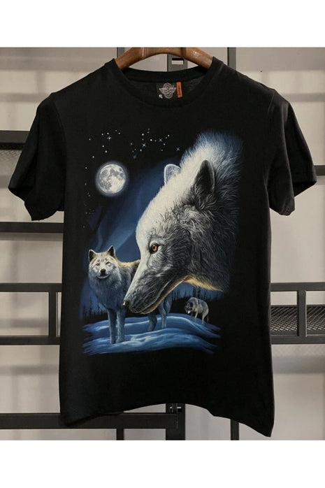 T-Shirt Noir "Appel de la Lune"