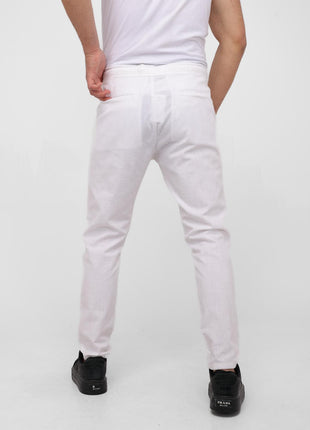 Pantalon En Lin Blanc