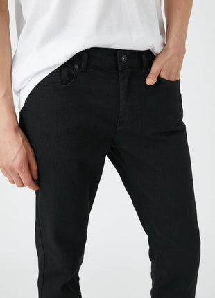 Pantalon Slim Fit Noir pour Homme