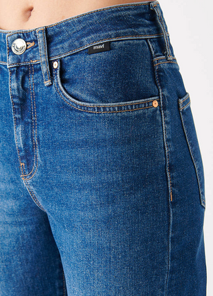 Jeans Classique Coupe Droite en Denim Bleu