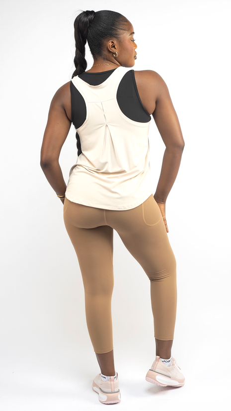 Ensemble de Sport Femme Nike Beige et Camel