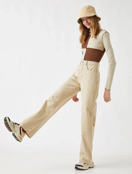 Pantalon Palazzo-Beige