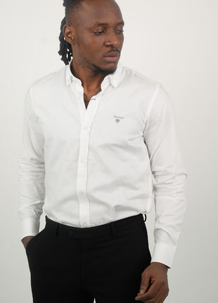 Chemise Gant Blanche Élégante Pour Hommes