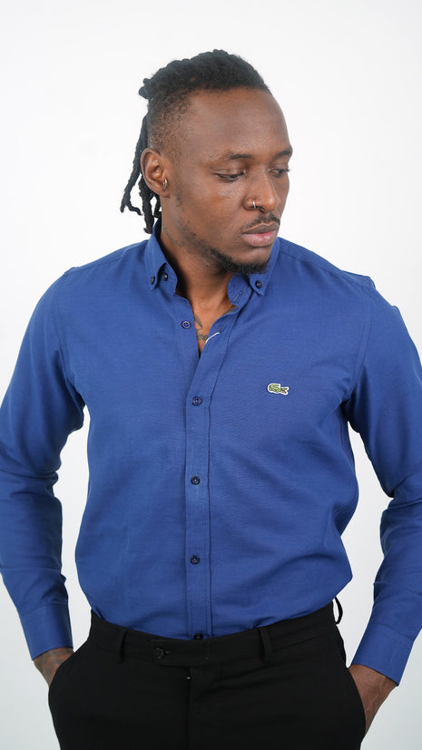 Chemise Lacoste "Bleu Azur" Pour Hommes