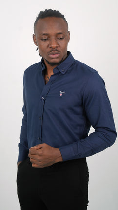 Chemise Noire GANT Classique Pour Hommes