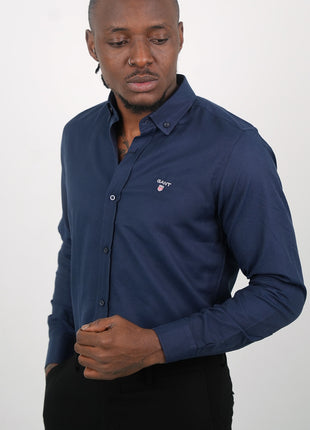 Chemise Noire GANT Classique Pour Hommes