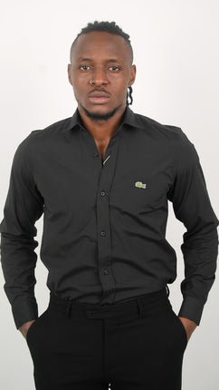 Chemise Noire Stylé Pour Hommes