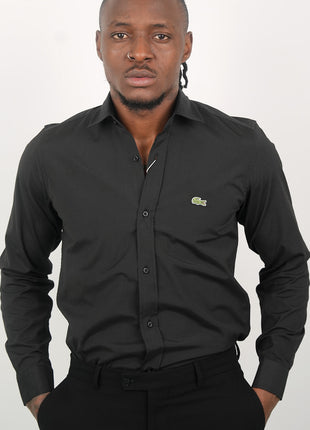 Chemise Noire Stylé Pour Hommes