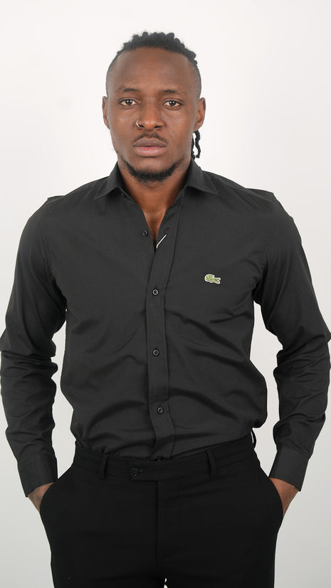 Chemise Noire Stylé Pour Hommes