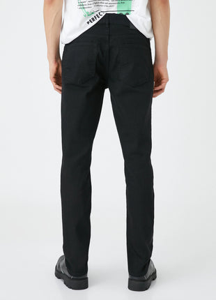 Pantalon Slim Fit Noir pour Homme