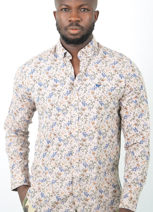 Chemise Floral Stylé Pour Hommes