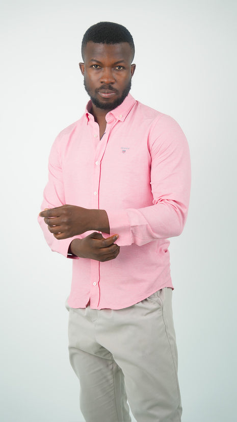 Chemise Casual Rose Pâle GANT