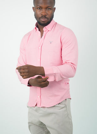 Chemise Casual Rose Pâle GANT