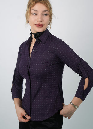 Chemise Gucci Élégante à Motifs Discrets-Violet