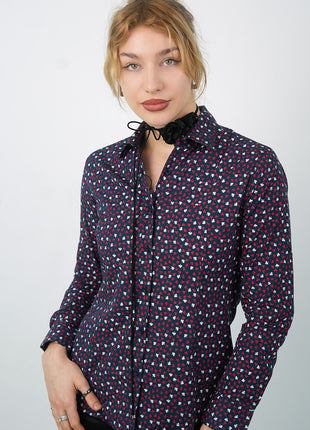 Chemise à Motifs Printanière Pour Femmes