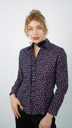 Chemise à Motifs Printanière Pour Femmes