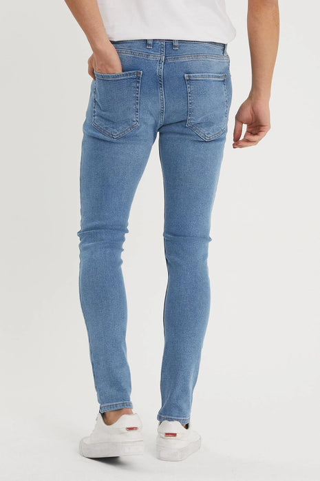 Jean Slim Fit en Denim Délavé