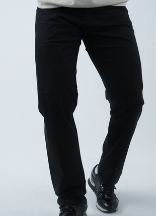 Pantalon Slim Noir 'Élégance Contemporaine'