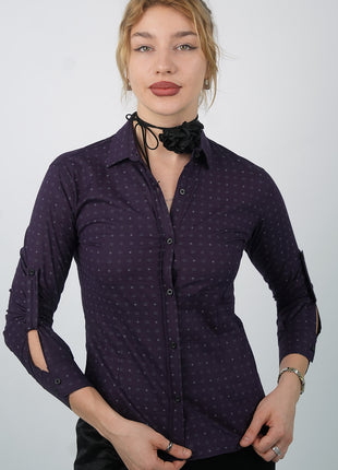 Chemise Gucci Élégante à Motifs Discrets-Violet