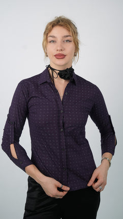 Chemise Gucci Élégante à Motifs Discrets-Violet