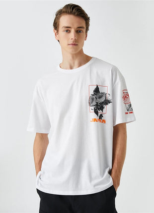 T-Shirt Imprimé Japon pour Homme