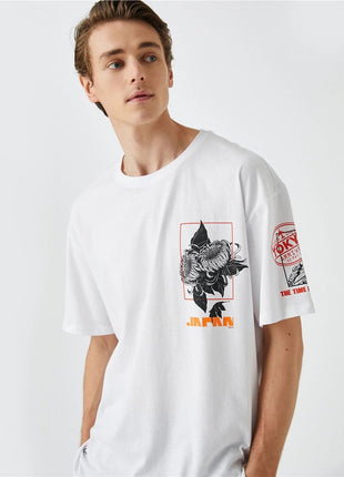 T-Shirt Imprimé Japon pour Homme