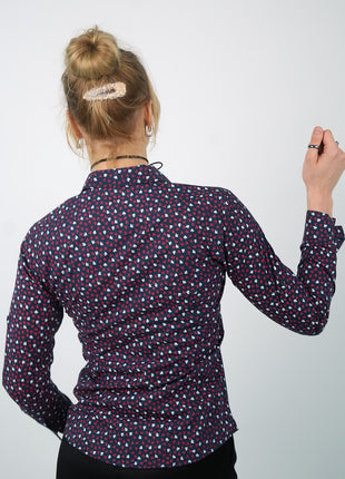 Chemise à Motifs Printanière Pour Femmes