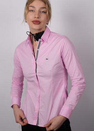 Chemise Lacoste Classique Pour Femmes-Rose