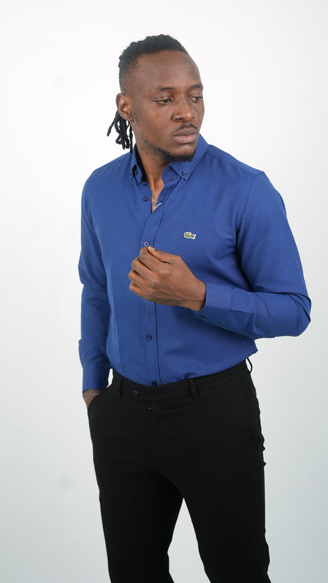 Chemise Lacoste "Bleu Azur" Pour Hommes