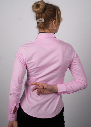 Chemise Lacoste Classique Pour Femmes-Rose