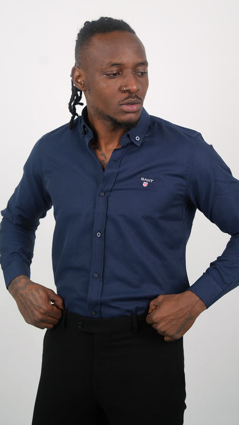 Chemise Noire GANT Classique Pour Hommes