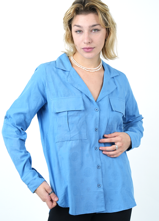 Chemise Oversize Bleu Ciel