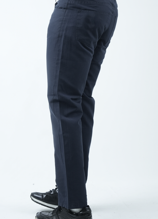 Pantalon Chino Élégant Bleu Foncé