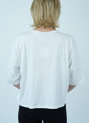 T-shirt Oversize Blanc 'UP!'