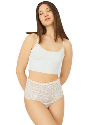 Paquet De 6 Culottes Taille Haute en Dentelle