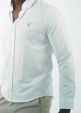 Chemise Gant Classique Blanche Pour Hommes